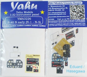 Yahu YMA3226 P-40 N première version N1 – N5 (Hasegawa, Eduard) 1/32