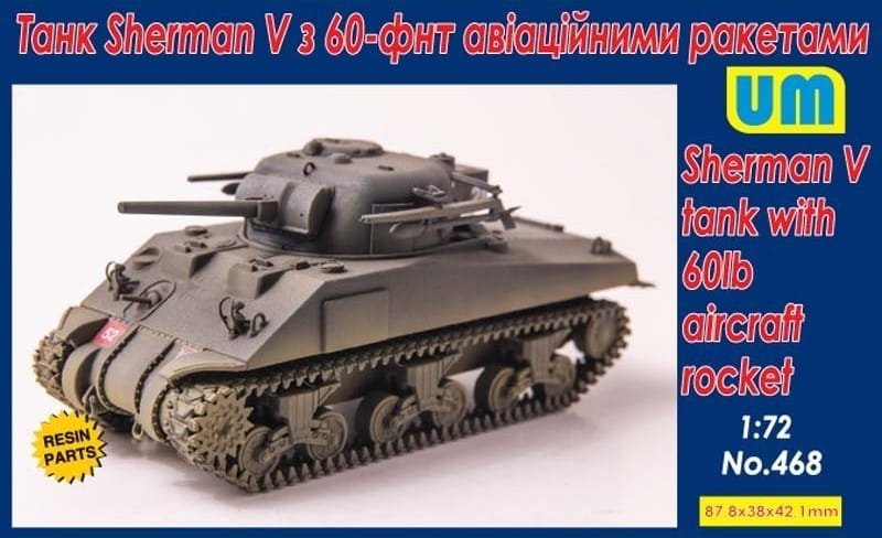 Unimodels 468 Char Sherman V avec roquette d'avion de 60 lb 1/72