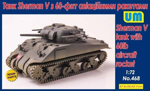 Unimodels 468 Char Sherman V avec roquette d&amp;#39;avion de 60 lb 1/72