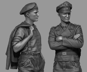 Panzer Art FI35-143 Ensemble d&amp;#39;officiers de chars Waffen-SS au 1/35 – Bild 2