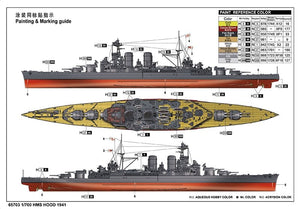 J&amp;#39;adore le kit 65703 HMS Hood 1941 Top Grade 1/700 – image 3