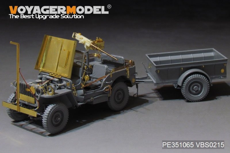 Maquette Voyager PE351065 Jeep Willys MB américaine de la Seconde Guerre mondiale pour TAKOM 2126 au 1/35 – immagine 2