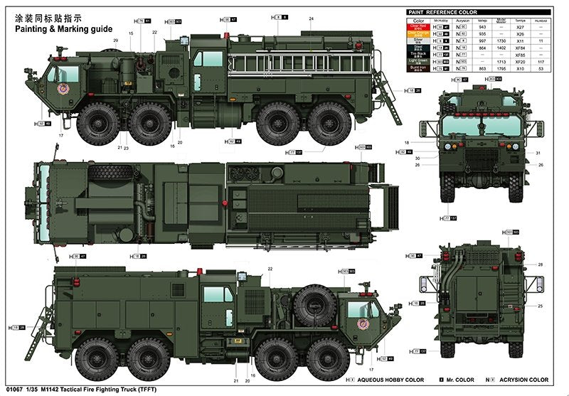 Trumpeter 01067 M1142 HEMTT TFFT (Camion de lutte contre les incendies tactique) 1/35 – Bild 3
