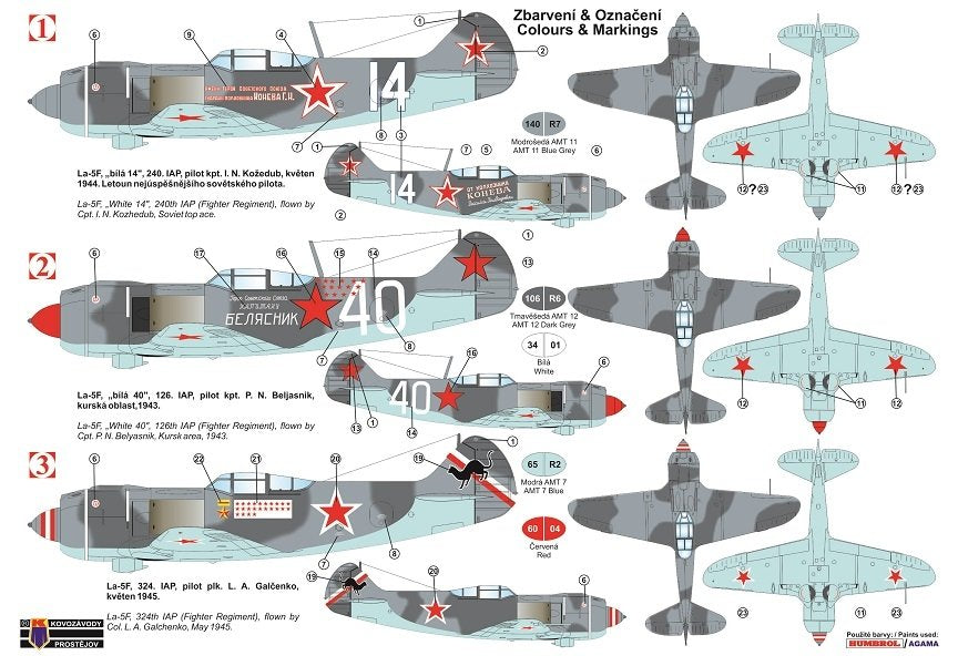Kovozavody Prostejov KPM0175 La-5F “Aces” 1/72 – zdjęcie 2