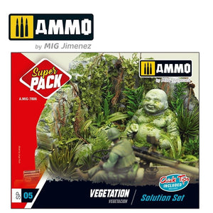 MUNITIONS du Mig Jimenez 7806 VEGETATION. ENSEMBLE DE SOLUTIONS