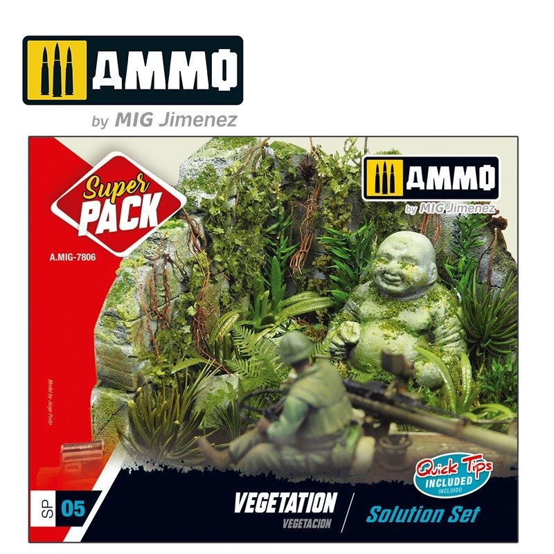 MUNITIONS du Mig Jimenez 7806 VEGETATION. ENSEMBLE DE SOLUTIONS