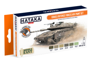 Kit de peinture Hataka HTK-CS114 pour véhicules blindés des forces de défense israéliennes, 6 x 17 ml – imagen 3