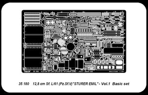Aber 35180 Chasseur de chars allemand 12,8 cm Sf. L/61 (Pz.Sf.V) Sturer Emil - vol.1 - set de base (1/35) – immagine 4