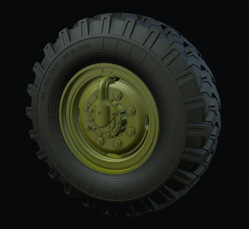 Roues de route Panzer Art RE35-535 ZiL-131 au 1/35 – image 2