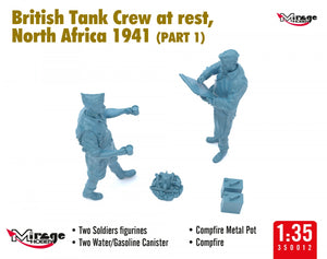 Mirage Hobby 350013 Équipage de char britannique au repos, Afrique du Nord 1941 (Partie I) 1/35 – immagine 5
