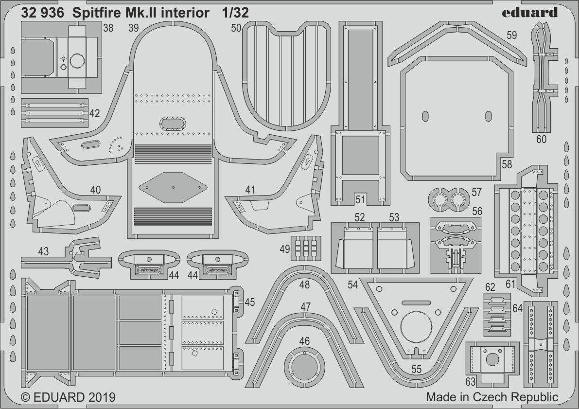 Intérieur du Spitfire Mk. II Eduard 32936 REVELL 1/32 – image 2