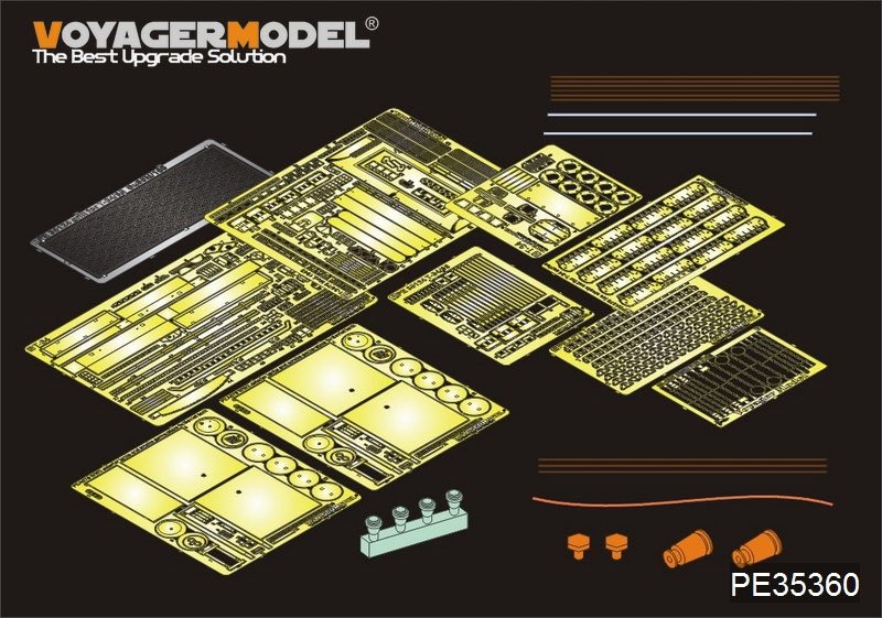 Maquette Voyager PE35360 T-34/85 russe de la Seconde Guerre mondiale pour AFV 35145 au 1/35