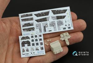 Quinta Studio QD48216 F/A-18D Late Intérieur imprimé en 3D et coloré sur papier décalcomanie avec pièces en résine (Kinetic) 1/48 – Bild 2