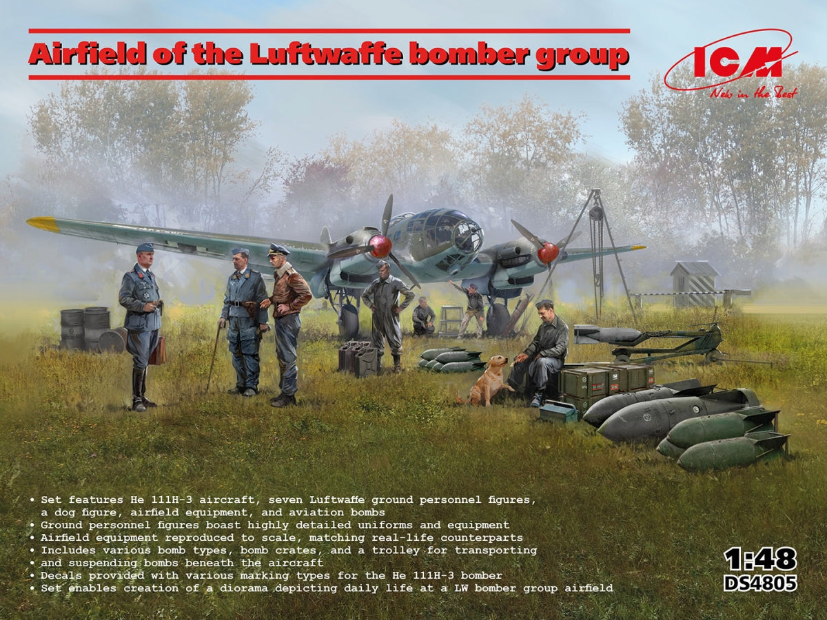 Aérodrome ICM DS4805 du groupe de bombardiers de la Luftwaffe 1/48