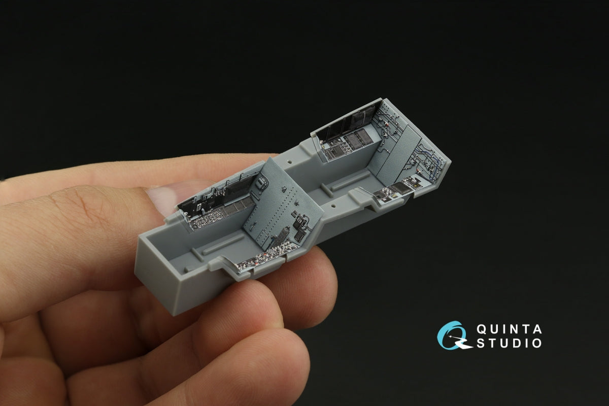 Intérieur imprimé en 3D et coloré sur papier décalcomanie Quinta Studio QD48373 F/A-18F tardif / EA-18G (Hobby Boss) à l&amp;#39;échelle 1/48 – image 11