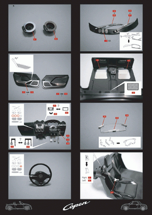 KA Models KE-24010 Daihatsu Copen Detail-up Pièce gravée 1/24 – immagine 2