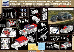 Bronco CB35209 Kfz12 (version initiale) et 2,8 cm sPzB41 avec remorque Sd.Ah.32/2 (1/35) – image 2