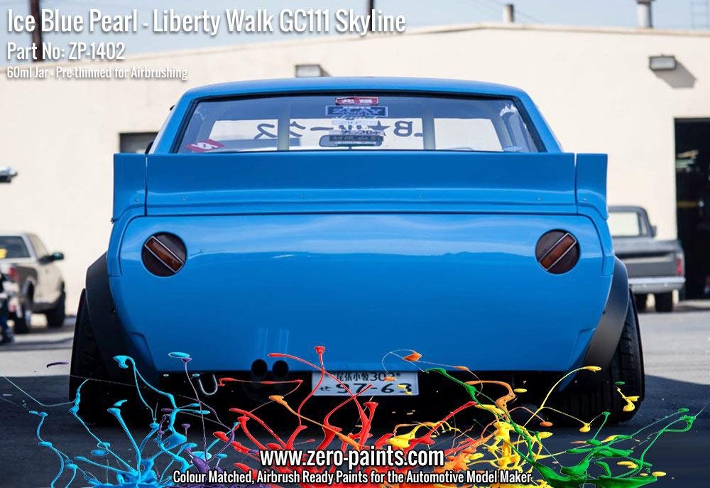Peinture Zero Paints ZP-1402 - Bleu Glacé nacré pour Liberty Walk GC111 Skyline (Ken Mary) 60 ml – immagine 6