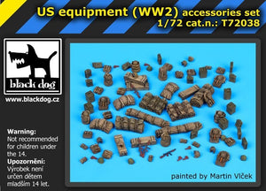 Équipement américain de la Seconde Guerre mondiale Black Dog T72038, échelle 1/72 – image 6