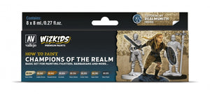 Vallejo 80250 Wizkids Champions du Royaume Coffret 8x8ml