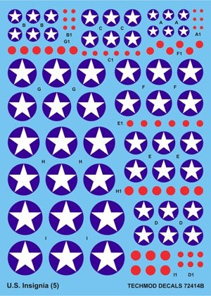 Techmod 72414 - Insignes américains (1/72)