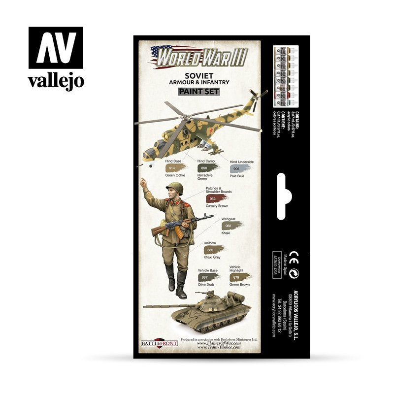 Vallejo 70221 Troisième Guerre mondiale Blindés et infanterie soviétiques 8x17ml – Bild 2
