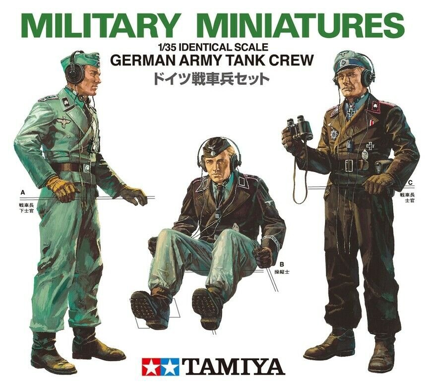 Tamiya 35001 Équipage de char de l&amp;#39;armée allemande 1/35