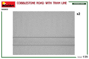 Miniart 36065 ROUTE PAVÉE AVEC LIGNE DE TRAMWAY 1/35 – imagen 2