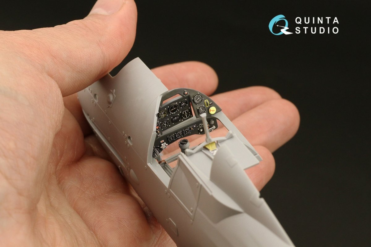 Intérieur imprimé en 3D et coloré sur papier décalcomanie (ICM) Quinta Studio QD32135 Gloster Gladiator Mk II 1/32  – Bild 5