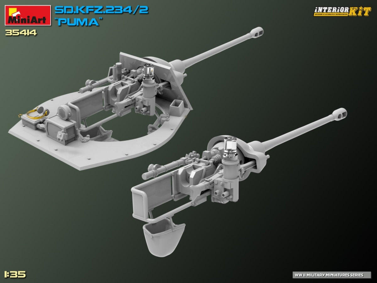 MiniArt 35414 Sd.Kfz. 234/2 PUMA. KIT INTÉRIEUR 1/35  – immagine 23