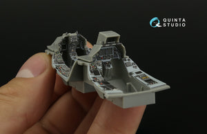 Intérieur imprimé en 3D et coloré sur papier décalcomanie (outil Kinetic 2022) pour le F-16D Block 50 de Quinta Studio QDS-48408 (petit modèle) à l&amp;#39;échelle 1/48 – immagine 9