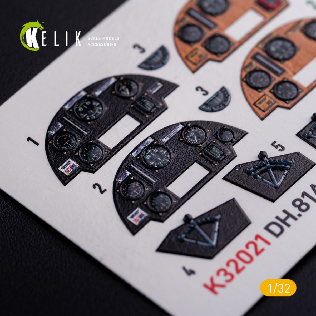 KELIK K32021 DH.81A Tiger Moth - Interior 3D Decal for ICM kit 1/32 – zdjęcie 5