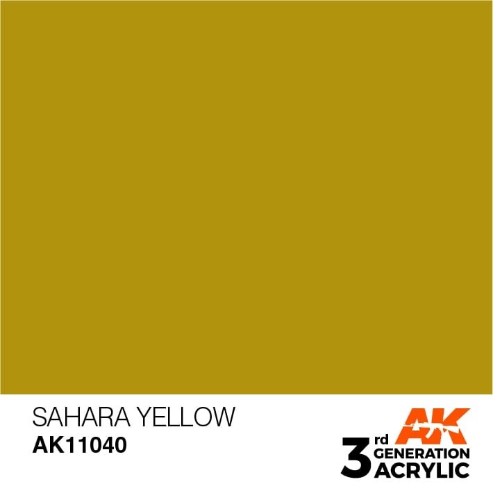 AK Interactive AK11040 Jaune Sahara 17 ml