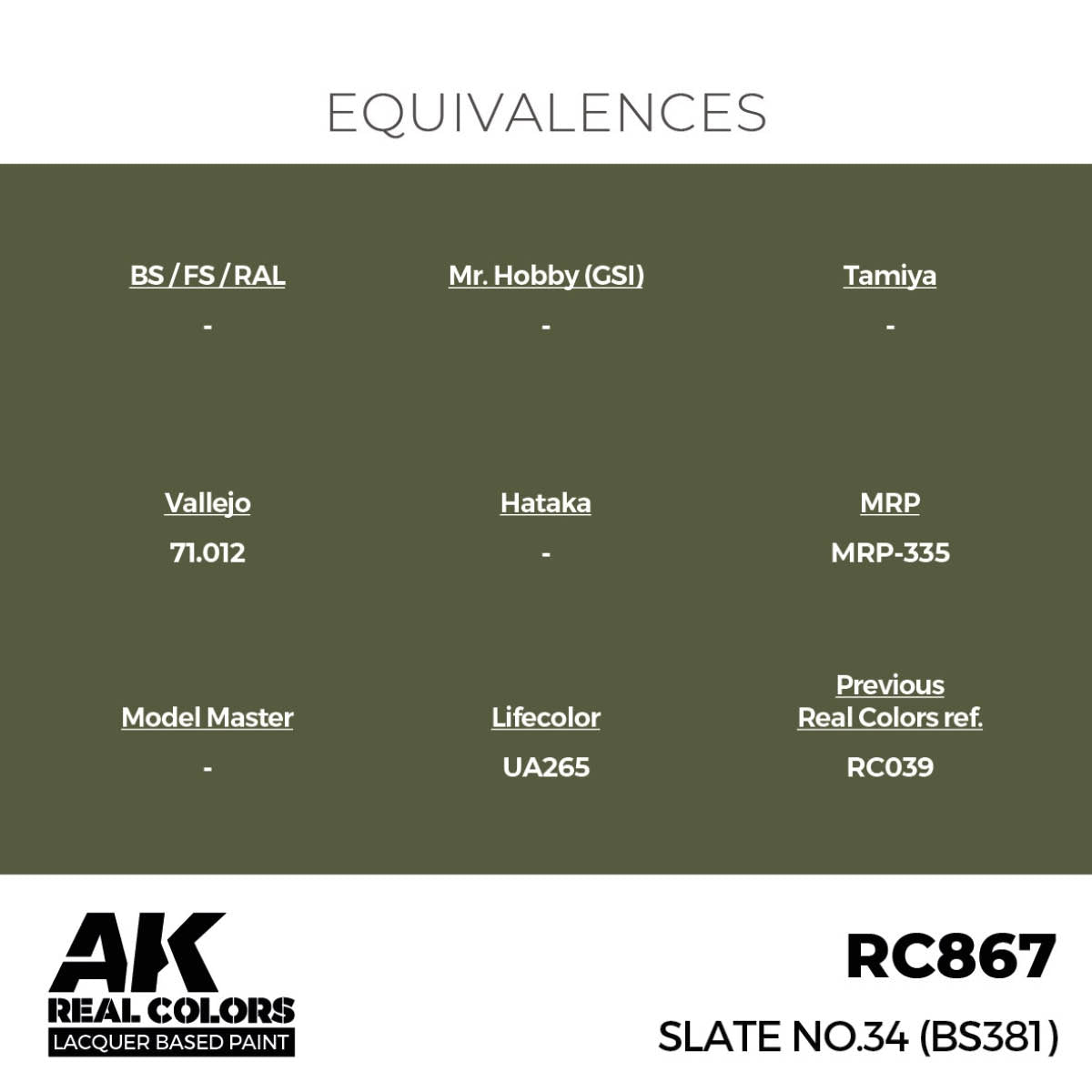 AK Interactive RC867 Ardoise n° 34 (BS381) 17 ml – image 3