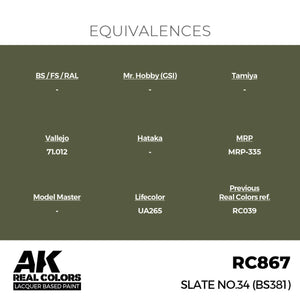 AK Interactive RC867 Ardoise n° 34 (BS381) 17 ml – image 3