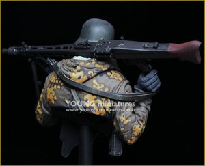 Figurine Young Miniatures YM1882, mitrailleur allemand, front de l&amp;#39;Est, Seconde Guerre mondiale, échelle 1/10 – image 5