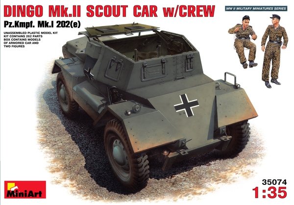 MiniArt 35074 DINGO Mk.II VOITURE DE RECONNAISSANCE avec ÉQUIPAGE (1/35)