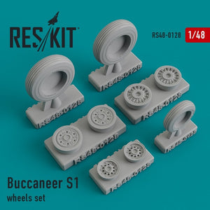 RESKIT RS48-0128 Jeu de roues Buccaneer S1 1/48