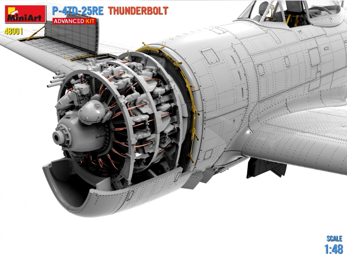 MiniArt 48001 P-47D-25RE Thunderbolt - Kit avancé 1/48 – immagine 8