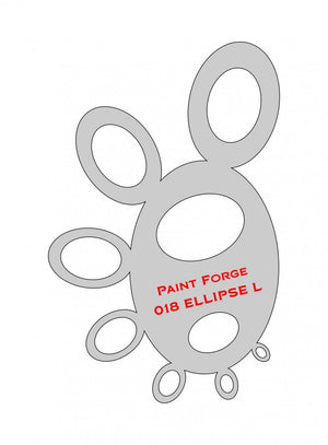 Pochoir Paint Forge PFST018M - Ellipse