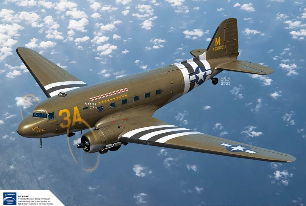 Maquette Academy 12633 USAAF C-47 Skytrain au 1/144