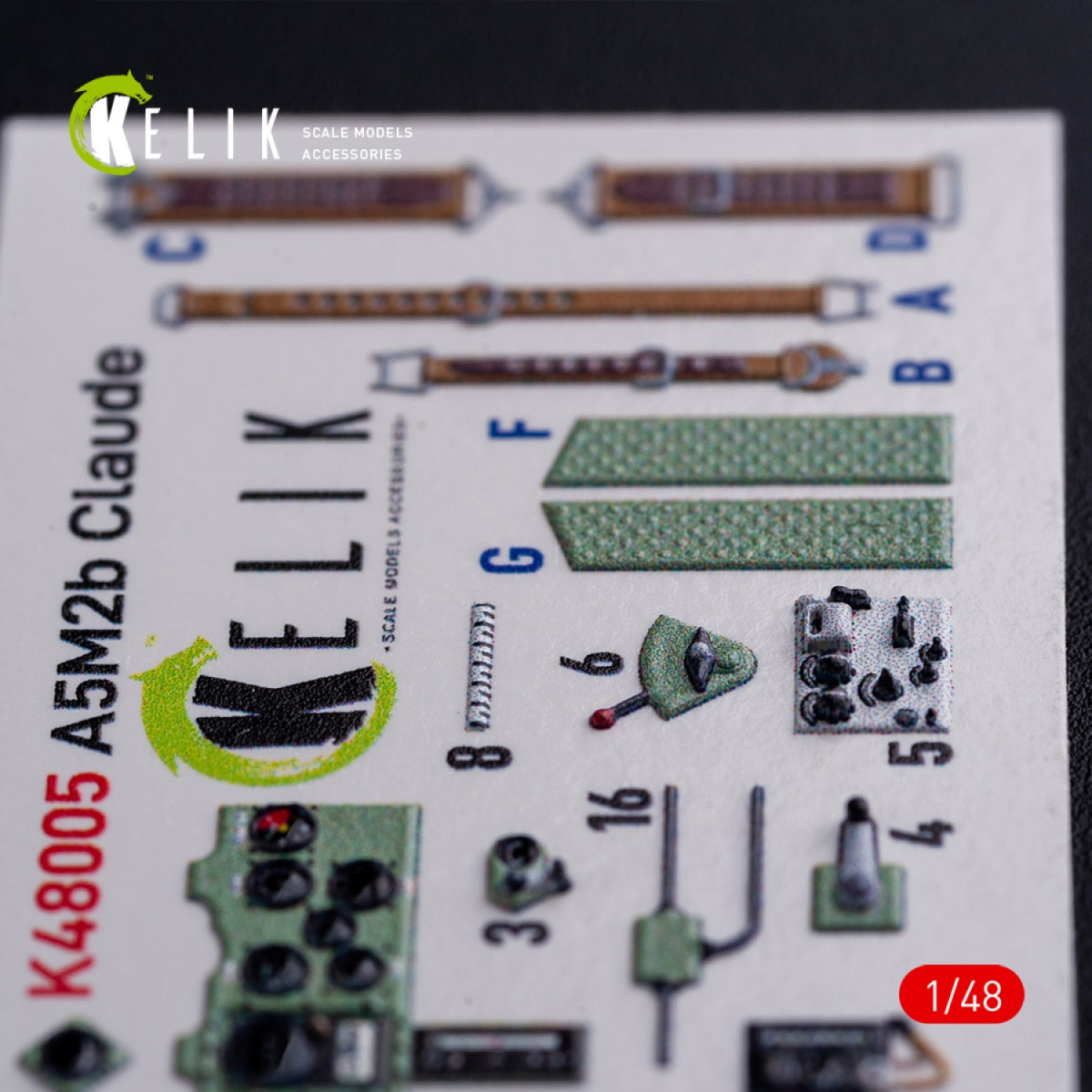Décalcomanies 3D intérieures KELIK K48005 A5M2B Claude pour maquette WingsyKits au 1/48 – Bild 3