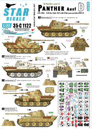 Star Decals 35-C1122 SS-Panthers n° 5 1/35