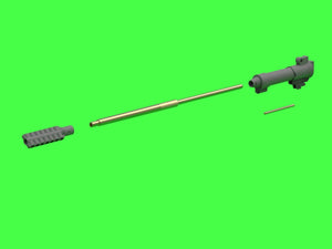 Master GM-35-059 Flakvierling 103/38 - Canons de pistolet 3cm MK103 (pour modèle Das Werk) 1/35 – image 6