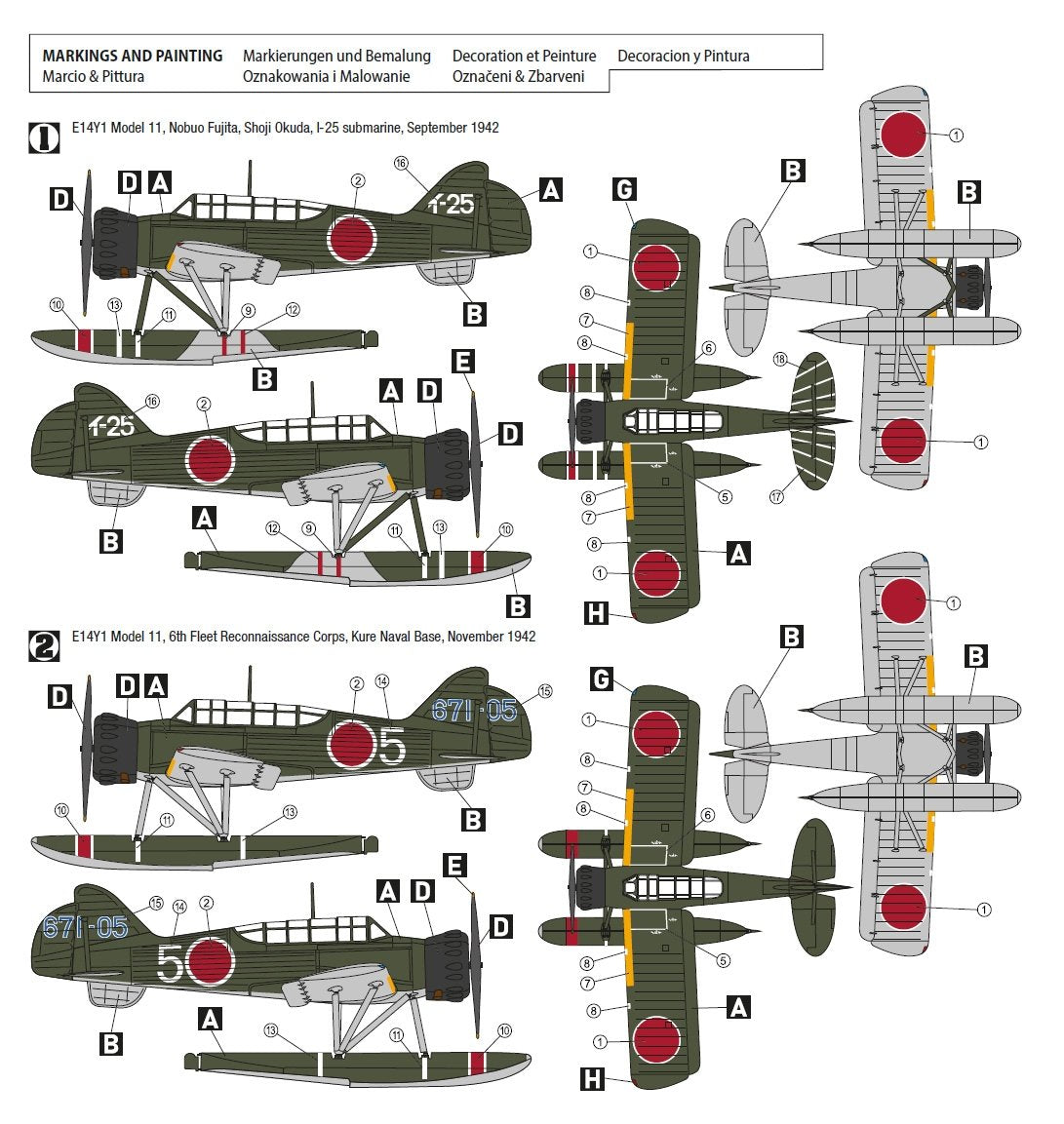 Hobby 2000 72034 Kugisho E14Y1 Modèle 11 &amp;quot;Glen&amp;quot; 1/72 – image 2