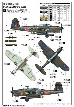 Trumpeter 05825 Fairey Barracuda WW II Torpedo Bomber 1/48 – zdjęcie 6