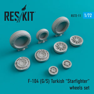 RESKIT RS72-0011 F-104 (G,S) TURC « CHAUFFEUR STARAL » JEU DE ROUES 1/72