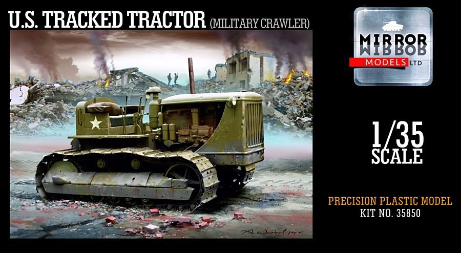 Tracteur chenillé américain Mirror Model 35850 (véhicule militaire à chenilles) à l'échelle 1/35