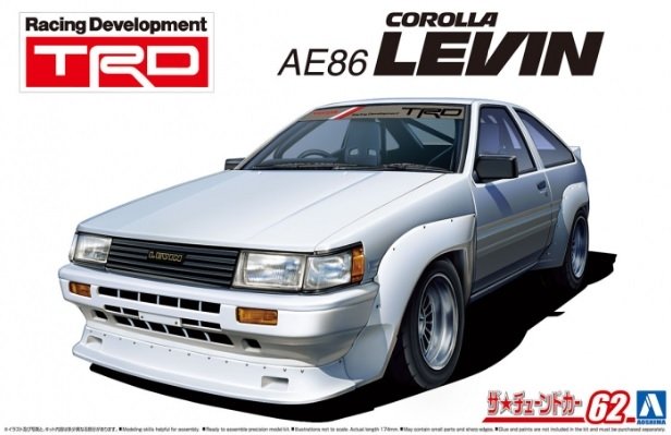 Aoshima 05798 TRD AE86 Corolle Levin 1/24