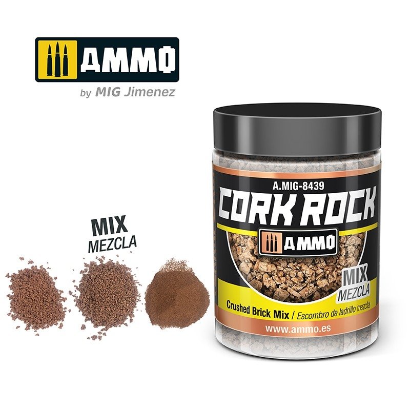 AMMO de Mig Jimenez 8439 CREATE CORK Mélange de briques concassées 100 ml